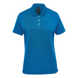 Women's Sirocco Sports Polo - Azure Blue
