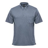 Men's Dockyard Performance Short Sleeve Polo - Navy Heather