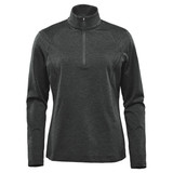 Women's Treeline Performance 1/4 Zip Pullover - Black Heather