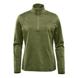 Women's Treeline Performance 1/4 Zip Pullover - Sage Green Heather