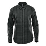 Women's Muirfield Performance Long Sleeve Shirt - Carbon Plaid