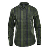 Women's Muirfield Performance Long Sleeve Shirt - Earth Plaid