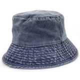 Washed Chino Bucket Hat - Navy