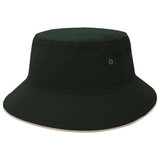 Sandwich Brim Bucket Hat - Bottle,Natural