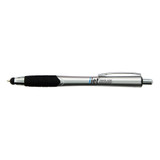 <p>A dual-purpose plastic click-action pen with a soft stylus orb for seamless use on your mobile device, tablet, or iPad. The pen tip retracts into the stylus orb for comfortable use while interacting with your touch screen. Comes with black ink for smooth writing.</p>
