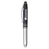 <p>This reversible pen light is a clever multi-tasker. The base detaches and flips to reveal either a push-on LED light or a ballpoint pen, giving you two tools in one. The clip area features a smooth rubberised finish and a matching stylus tip for touchscreen use. Supplied with black ink and a built-in isolator to prevent the light from turning on during shipping. Each pen is engraved to reveal a sleek matte finish for a polished, professional look.</p>

