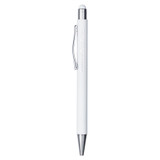 <p>This 140mm click-action metal pen features a distinctive rubberised finish and a matching stylus tip for use on touchscreens. It writes in black ink and engraves to reveal a clean matte finish beneath the surface. With a writing distance of 500 metres, it’s made to last. This 140mm click-action metal pen features a distinctive rubberised finish and a matching stylus tip for use on touchscreens. It writes in black ink and engraves to reveal a clean matte finish beneath the surface. With a writing distance of 500 metres, it’s made to last.</p>
