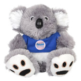 <p>15cm h of adorable cute fluff. Choose “Lilly” the Koala and see the difference long haired ultra-plush makes. Super soft, high quality plush with plastic details and embroidered feet. Choose from one of eight different shirt colours.</p>
<p>Please note a standard digital transfer CMYK cannot be exactly PMS matched. To convert artwork colours from CMYK to PMS is $40.00 nett per colour.</p>
<p>Please note the &#8216;Grey&#8217; in the stock category, stands for the actual Koala plush toy.</p>
<p>Keywords: Toys, toy, kids, fun</p>
