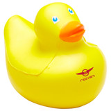 <p>The Duck Shaped Stress Reliever is all it’s quacked up to be. When life ruffles your feathers, squeeze this little guy and let the tension float away.</p>
<p>Small print ripples or marks may appear, but they only add to its charm, no two ducks are the same.</p>
