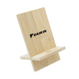 <p>The Groove Bamboo Phone Stand brings a clean, natural look to your desk setup. Made from high-quality bamboo, it’s lightweight and compact, with an angled channel that holds your phone at just the right angle for easy viewing. A built-in cable slot keeps charging simple while you stay hands-free and focused. A smart way to keep your workspace looking sharp and organised.</p>
<p>&nbsp;</p>
<p>We can laser engrave, however, please note no two products will have the same outcome. We encourage Food Grade Ink, which is FDA-approved.</p>
