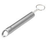 Pop Light Bottle Opener Keychain - Silver