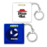 <p>This square-shaped tape measure packs more than just measurements. With a built-in level, metal tape, and keychain attachment, it’s a clever multitasker that measures up to 1 metre in both metric and imperial units. Compact, handy and ready to promote your brand with precision.</p>
