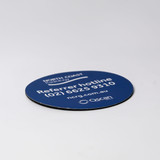 <p>Also known as variable-information printing (VIP) or VI) is a form of digital printing, including on-demand printing, in which elements such as text, graphics, and images may be changed from one printed piece to the next, without stopping or slowing down the printing process and using information from a database or external file.<br />
For example, a set of labels, each with the same basic layout, can be printed with a different name on each label. Variable data printing is mainly used for direct marketing, customer relationship management, advertising, invoicing and applying addressing on self-mailers, brochures, or postcard campaigns.<br />
“Not intended for washing/submerging into water, to clean coasters please wipe down with a damp cloth only”.</p>
