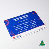 <p>Incorporate your own messages in this magnetic poetry. Such a fun and clever way to mix and match sentences<br />
Poly bagging add $0.25(G) per unit.<br />
Variable-data printing (VDP)<br />
(Also known as variable-information printing (VIP) or VI) is a form of digital printing, including on-demand printing, in which elements such as text, graphics and images may be changed from one printed piece to the next, without stopping or slowing down the printing process and using information from a database or external file.<br />
For example, a set of labels, each with the same basic layout, can be printed with a different name on each label. Variable data printing is mainly used for direct marketing, customer relationship management, advertising, invoicing and applying addressing on selfmailers, brochures or postcard campaigns.</p>
