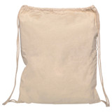 Calico Drawstring Bag - Natural-1