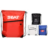 <p>Maximum ease on the go, the Tech Drawstring Bag has the sporty sophistication you need. Designed with waterproof nylon, this custom bag will keep all your essentials safe and prioritise your comfort throughout your daily routine. Featuring a front pocket for additional space, this drawstring bag also has a headphone hole, allowing for music while you carry and protect your device.</p>
<p>Please note a standard digital transfer CMYK cannot be exactly PMS matched. To convert artwork colours from CMYK to PMS is $40.00 net per colour.</p>
<p>For digital transfer printing, please ensure art and colours are at full opacity.</p>
