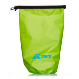 <p>Built for the elements, this 10L dry bag is made from tough 500D PVC-coated tarpaulin to help keep your gear safe and dry. The roll-down closure forms a watertight seal, making it a go-to for camping, hiking and wet-weather adventures. Imprint is available on one side only due to the rear seam. A smart pick for anyone who doesn’t mind a bit of rain, just not in their bag.</p>
<p>Please note a standard digital transfer CMYK cannot be exactly PMS matched. To convert artwork colours from CMYK to PMS is $40.00 net per colour.</p>
<p>For digital transfer printing, please ensure art and colours are at full opacity.</p>
