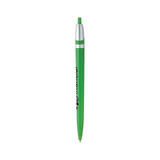 <p>A retractable ballpoint pen with a white barrel and coloured accents, utilizing colour as a fun design feature. Offering beautifully vibrant branding. Comes with black ink.</p>
