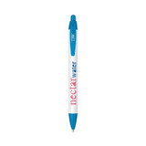 <p>The wide-profile design of this pen allows for a larger imprint area, enhancing the clarity of your branding. Make a bold statement with these classic stationary staples. Comes with blue ink.</p>
