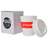 <p>The Kool Cup makes enjoying your drinks easy and hassle-free. Made from food-grade polypropylene, it features a screw-on lid and a silicone heat band to protect your hands from hot liquids. With a 355ml capacity, it’s the perfect everyday cup for any beverage.</p>
