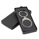 <p>The Westfield Keychain features a polished metal design with a leather-like front and a sleek polished metal back. Customisation options include printing on the front leather side or a laser-engraved logo on the reverse, making it a sophisticated and versatile promotional item.</p>
<p>Laser engraving is recommended. Printing will fade over time.</p>

