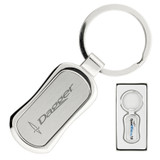 <p>The Corsa Keychain boasts an oval matte/frosted metal design with polished chrome metal accents, offering a sleek and modern look. It comes packaged in a gift box, making it an excellent choice for premium giveaways or corporate gifts.</p>
<p>Laser engraving is recommended. Printing will fade over time.</p>
<p>Note: Epoxy Dome service is 15 days.</p>
