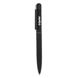 <p>The Bullet Pen combines a twist-action mechanism with a rubber-coated body for a comfortable grip. Its mirror finish underneath adds a sleek touch, while the Black German ink refill ensures smooth, consistent writing every time.</p>

