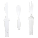 <p>Why settle for disposable plastic cutlery when you can have the Slice Set? Eating on the go has never looked this good or been this eco-friendly. With its sleek design, the Slice Set redefines mealtime convenience.</p>
