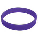 Branded Silicone Wristband - Purple