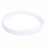 Branded Silicone Wristband - White
