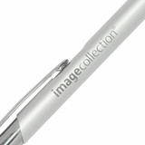<p>The Edison Pen boasts a push-action mechanism with a durable aluminium barrel and glossy silver trim for a polished finish. Equipped with a premium black German ink refill, it provides a smooth, reliable writing experience with a 2,000m writing distance.</p>
