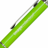 <p>The Gala Pen features a push-action mechanism with a durable aluminium barrel and a rubber-patterned grip for added comfort. Accented with silver trim, it offers a sleek finish and is fitted with a black German ink refill for a smooth, long-lasting writing experience.</p>
