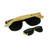 <p>Step into summer with Bamboo Sunglasses, combining natural bamboo arms with green-tinted lenses for a laid-back, stylish look. Add your branding to the arms and enjoy the sun while keeping your eyes protected.</p>
<p><strong>Product features:</strong></p>
<p>•  Bamboo arms<br />
• Green-tinted lenses</p>
