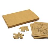 <p>Keep kids entertained with these fun and easy twelve-piece puzzles, made from recyclable craft cardboard. With two engaging designs, they’re a great way to spark creativity while making an eco-friendly choice. Packaged in a blank kraft box, they’re perfect for branding—turn playtime into a memorable experience!</p>
<p>Product Features</p>
<ul>
<li>Made from kraft cardboard</li>
<li>Eco-friendly</li>
<li>Twelve pieces</li>
<li>Two styles</li>
</ul>
