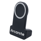 <p>With its sleek design and built-in 200mAh battery capacity for photo taking, this stand ensures you take great photos and your gadgets stay charged and within reach at all times. Never worry about low battery again and experience convenience and reliability with the Bolt Charging Stand.</p>
<p>Note: Please use a TYPE-C cable and a wall charger to connect this charging stand, place your phone in the charging area, and your phone will be charged automatically, and the built-in battery will be also charged at the same time.</p>
<p>Disclaimer: The magnetic ring that comes with the charger, does not attach to the stand. The magnetic is to only be stuck on the back of your phone if your phone isn’t mag-safe.</p>
<p>Product Dimensions:</p>
<p>120mm H x 79mm (Bottom of stand) x 60mm (Top of stand)</p>
<p><strong>How to Use Camera Connection:</strong></p>
<p>1. Press and hold the ON key for 2 seconds, and the blue indicator flashes. Make sure your mobile Bluetooth is turned on, search for the new device and connect;</p>
<p>2. After the connection is successful, the blue indicator remains on. At this time, the mobile phone holder can take photos and videos.</p>
<p>3. When not in use, press the ON key for 2 seconds. If the indicator light is off, it means the power is off.</p>
<p>4. It will automatically shut down when the battery is low. At this time, the product needs to be charged. The red indicator light is always on when charging, and the light is off when fully charged. The charging time is about 2.5 hours.</p>
