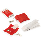 <p>Ideal for paramedics, or <span style="font-size: 1rem;">anyone working in a scenario where the most extreme of emergencies might occur, this CPR mask and First Aid information booklet, within a compact package that fits on a key ring, presents unique exposure for your client&#8217;s promo logo.</span></p>
<p><strong>Please note a standard digital transfer CMYK cannot be exactly PMS matched. To convert artwork colours from CMYK to PMS is $40.00 net per colour</strong></p>
<p>Product Details:</p>
<ul>
<li>CPR Mask On Keyring</li>
<li>Durable polyester pouch with keyring</li>
<li>1x CPR mask</li>
<li>1x First Aid information booklet</li>
</ul>
<p>Product Dimensions:</p>
<p>50mm H x 72mm W</p>
