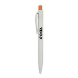 <p>The Sea Shell Pen combines plastic with crushed seashells for a distinctive look. It features a coloured plastic tip and a smooth click action mechanism, offering both elegance and ease of use.</p>
