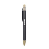 <p>This pen combines a bamboo tip and click button with a smooth rubberised coating for a modern, eco-conscious feel. Not only does it look great, but it also ensures a comfortable writing experience every time you use it.</p>
