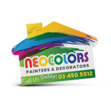 AD Labels 70 x 50mm - House Shaped