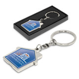 House Metal Key Ring