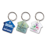 Flexi Resin Key Ring - House 