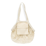 Cotton Mesh Foldaway Tote Bag - Small