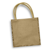 Monza Jute Tote Bag - Indent Sea