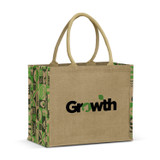 Torino Jute Tote Bag - Indent Sea
