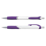 Jet Pen -  White Barrel - Indent Sea