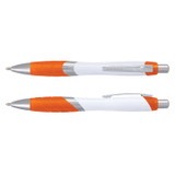 Borg Pen - White Barrel - Indent Sea