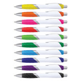 Borg Pen - White Barrel - Indent Sea