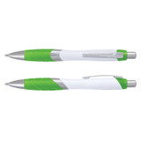 Borg Pen - White Barrel - Indent Sea