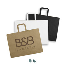 Extra Large Flat Handle Paper Bag Landscape