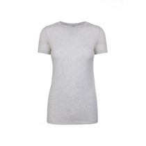 Women's Tri-Blend Crew - Heather White